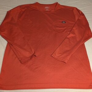 Dickies Men's Burnt Orange Long Sleeve Tee Size L